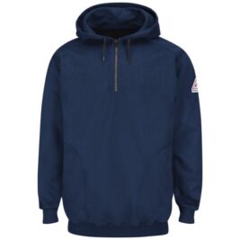 Bulwark Pullover Quarter-Zip Fleece Flame-Resistant Hoodie
