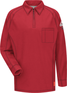 Bulwark iQ Series® Comfort Knit Men’s Flame-Resistant Long Sleeve Polo
