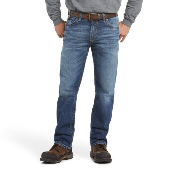 ARIAT Men's Flame Resistant M4 Low Rise Boot Cut Jeans - FR Work Pants With Utility Pocket, CAT 2 Rated - View #12