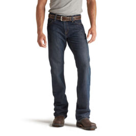 Ariat Flame-Resistant M4 Low Rise Bootcut Jeans – Dark Wash