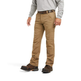 Ariat M5 Flame Resistant Stretch Duralight Canvas Stackable Straight Leg Pant – Khaki