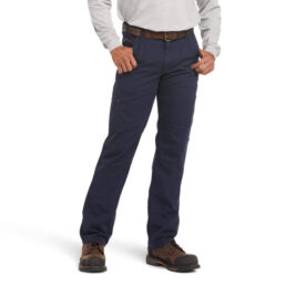 Ariat M5 Flame Resistant Stretch Duralight Canvas Stackable Straight Leg Pant – Navy