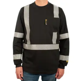 Benchmark Enhanced Visibility Flame Resistant Shirt with Silver Striping