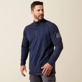 Ariat Flame Resistant Combat Stretch Patriot 1/4 Zip Work Shirt