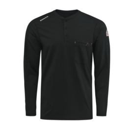 Bulwark Flame Resistant Flex Knit Henley with Pocket