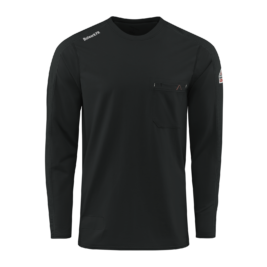 Bulwark Flame Resistant Flex Knit Long Sleeve T-Shirt with Pocket