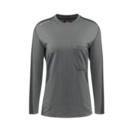 Bulwark Women’s Flame Resistant Flex Knit Long Sleeve T-Shirt with Pocket